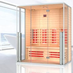 Far Infrared Sauna with glass doors