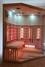 4 person corner infrared sauna